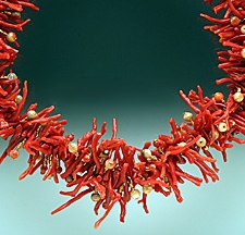 Necklace:Red Branch Coral